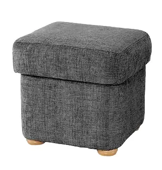 Taburet m OLA 44x44 cm s úložným prostorem VÝBĚR TKANINY Akční Nabídka