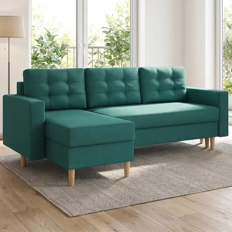 Sedací souprava ANA 220x135 rozkládací + 2x úložný prostor UNI provedení VÝBĚR TKANIN Vrácení Zdarma