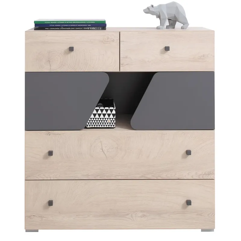 Aktuální DELTA komoda DL10 90 cm dub/antracit