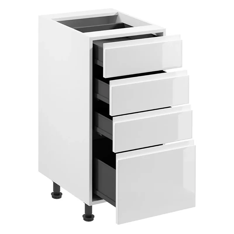 Kup Teď ASPEN b dolní skříňka D40S4 se zásuvkami METALBOX 40 cm SOKL v CENĚ bílá lesk
