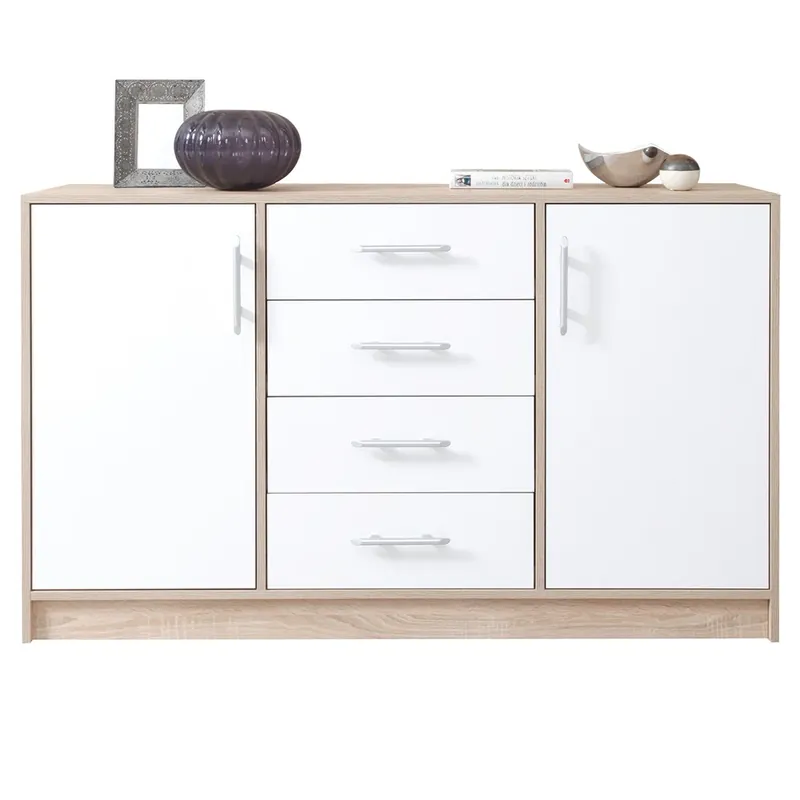 SMART sb komoda SRK1 140 cm sonoma/bílá Pouze Dnes