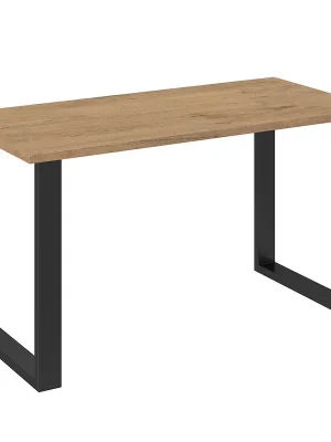 Jídelní stůl IMPERIAL 138x67 cm lancelot + černé kovové nohy Oblíbený