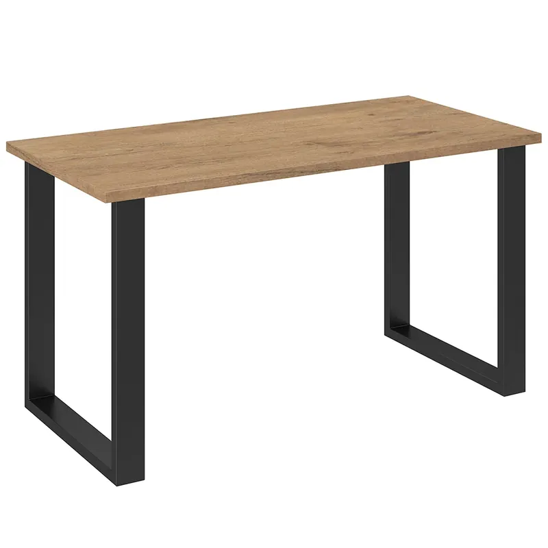 Jídelní stůl IMPERIAL 138x67 cm lancelot + černé kovové nohy Oblíbený