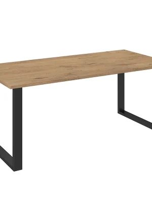 Speciální Cena Jídelní stůl IMPERIAL 185x90 cm lancelot + černé kovové nohy
