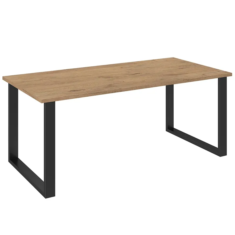 Speciální Cena Jídelní stůl IMPERIAL 185x90 cm lancelot + černé kovové nohy
