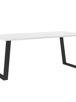 Top Prodej Jídelní stůl industriální Cezar - 185x67 cm - bílá