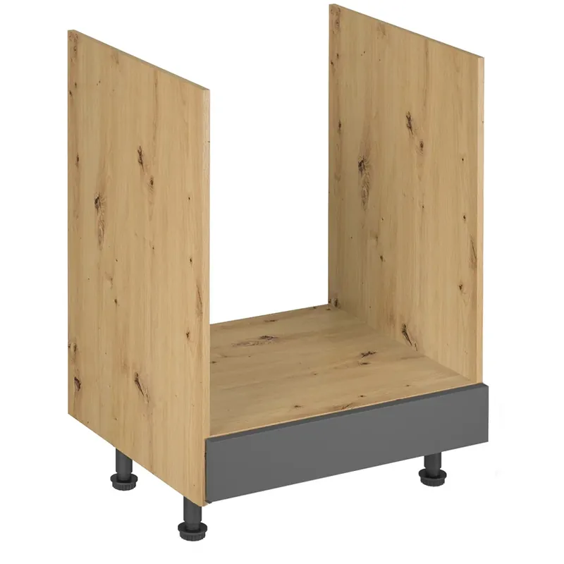 Sleva LANGEN šp dolní skříňka D60ZK PUSH OPEN pro vestavnou troubu 60 cm SOKL v CENĚ artisan/šedá