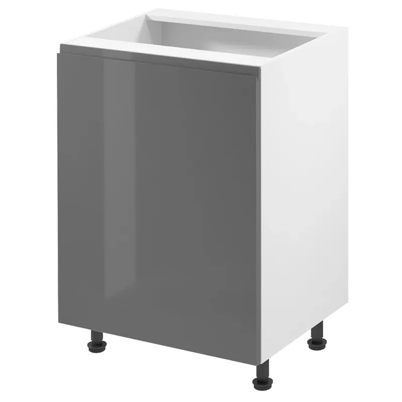 ASPEN gr dolní skříňka D60 60 cm PRAVÁ šedá lesk Oblíbený