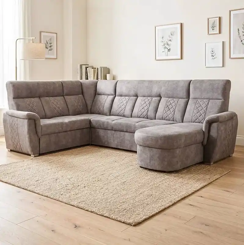 Nejlepší Volba Sedací souprava BOSTON II-R-III-OT 226x322x175 cm levá EXTRA VYSOKÝ sedák a záda VÝBĚR TKANIN