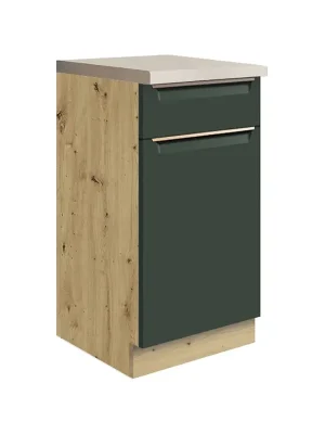 Značkový GLAMOUR z dolní skříňka GLA-2D 40 cm zelená mat