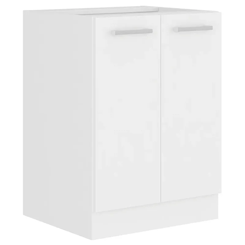 Značkový EKO WHITE dolní skřínka 60D 2F s policí 60 cm bílá mat