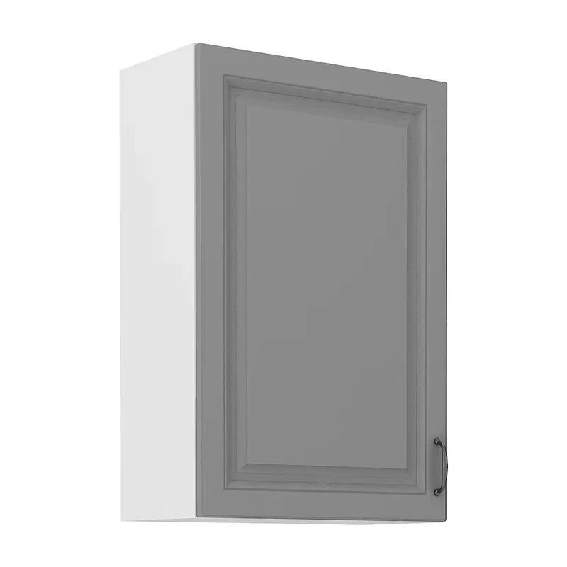 Nejlepší Volba STILO bs horní skříňka 60G-90 1F se 3 policemi 60 cm bílá/šedá UNI dvířka