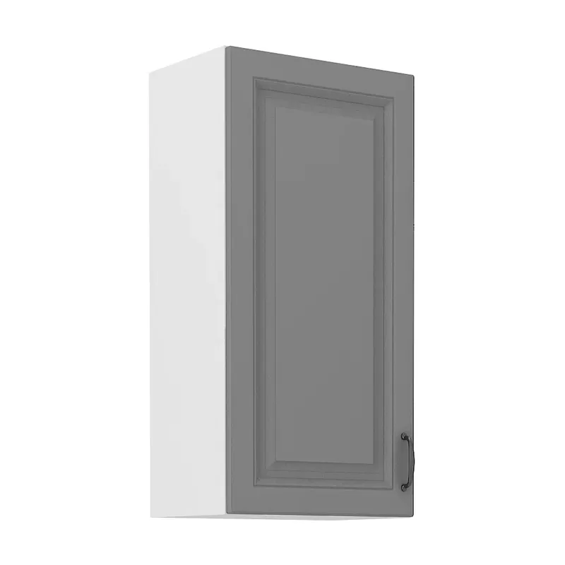 STILO bs horní skříňka 45G-90 1F se 3 policemi 45 cm bílá/šedá UNI dvířka Odeslání Ihned
