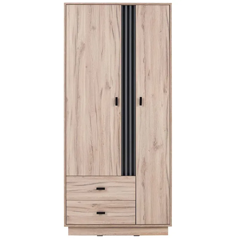 ALLMO šatní skříň AL02 90 cm užší dub estana/antracit Top Prodej