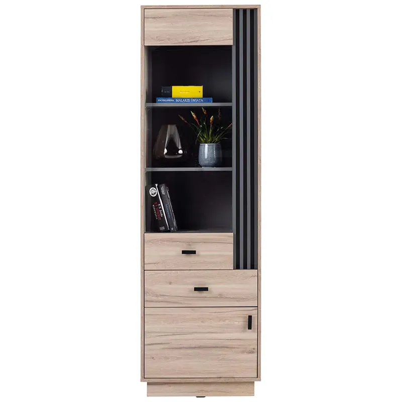 Objednat Nyní ALLMO vitrína AL03 60 cm dub estana/antracit