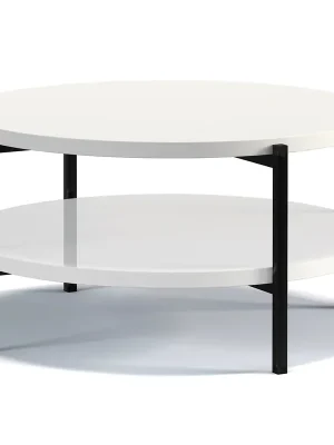 Značkový SAGMA konferenční stolek B SM-02 84,2 cm bílá lesk