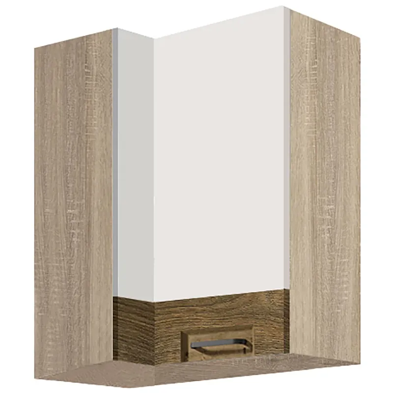 Odeslání Ihned FAVORIT r horní skříňka FR-45G rohová 40x70 cm ribbeck/bílá lesk VÝBĚR KORPUSU
