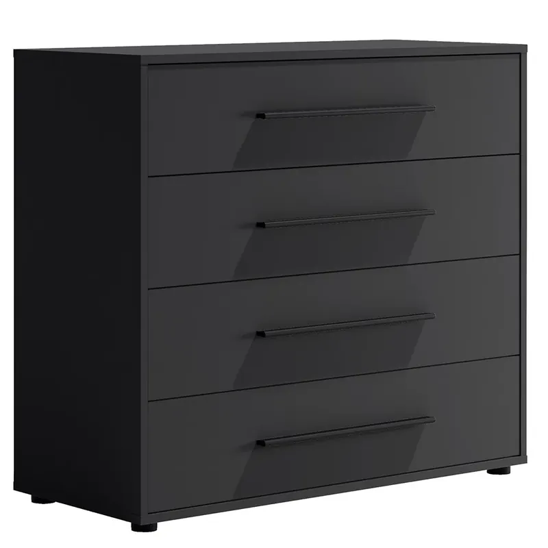 Sleva MAXIONE c komoda K4SZ MX-03 98,8 cm černá mat