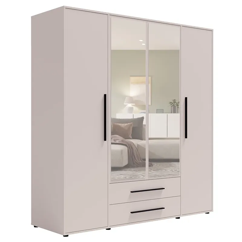 MAXIONE k šatní skříň SZ4D2SZ MX-13 se zrcadly 197,6 cm kašmír Tovární Cena