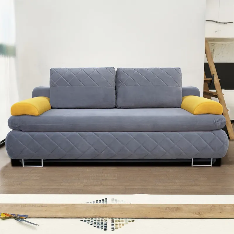 Akční Cena Pohovka MARIETTA 200 cm rozkládací + úložný prostor velká spací plocha 150x200 cm VÝBĚR TKANIN