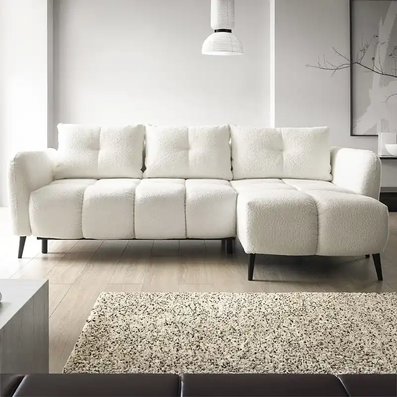 Pouze Dnes Sedací souprava APOLLO 250x150 cm rozkládací + s úložný prostorem VÝBĚR TKANIN