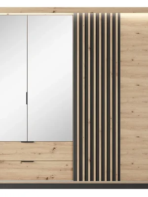 Zlevněný TALLY a šatní skříň 220 se zrcadly 220 cm artisan/antracit