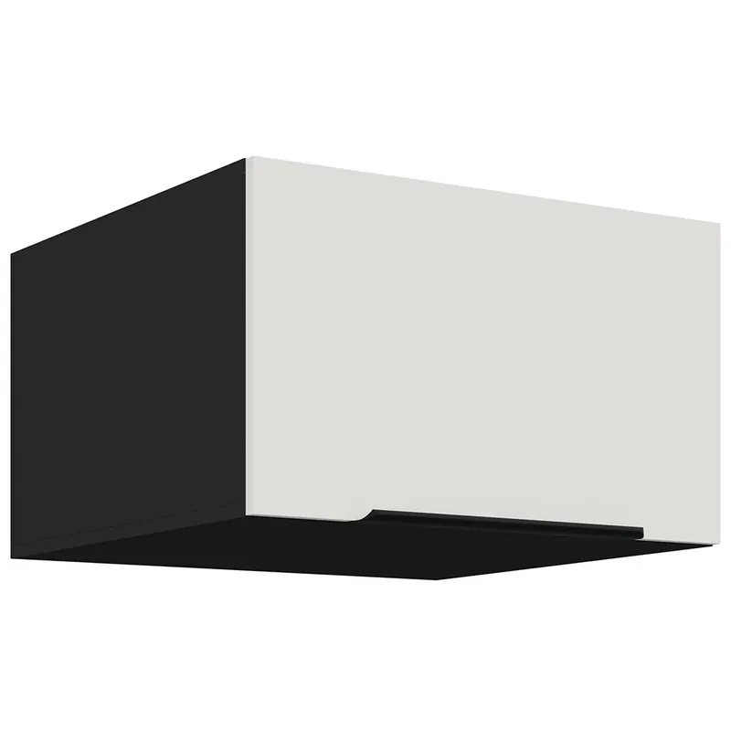 Sezónní Sleva ARIA wb horní skříňka 60 NAGU-36 1F výklopná 60 cm HLUBOKÁ ANTI FINGERPRINT povrch černá/bílá