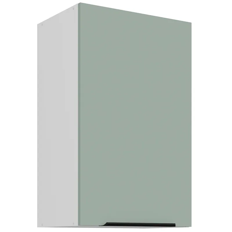 ARIA sb horní skříňka 45 G-72 1F policová 45 cm ANTI FINGERPRINT povrch bílá/aquamarine Nízká Cena