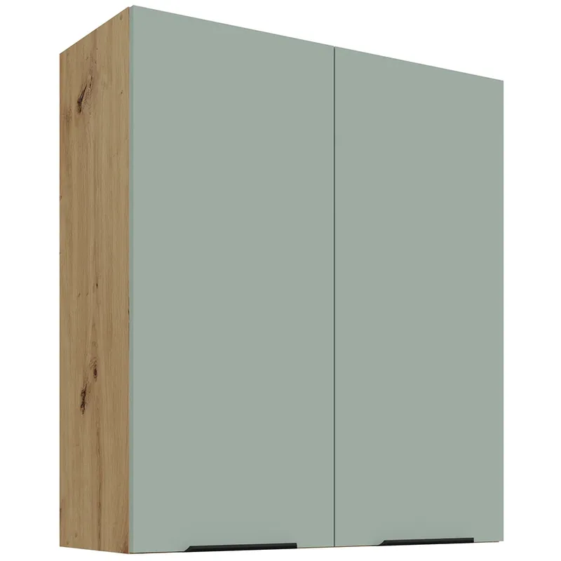 ARIA st horní skříňka 80 G-90 2F policová 80 cm VYSOKÁ ANTI FINGERPRINT povrch artisan/aquamarine Značkový