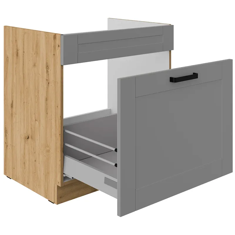 Akční Cena LUNA du dolní skříňka 80 ZL 1S dřezová 80 cm PREMIUM BOX artisan/šedá
