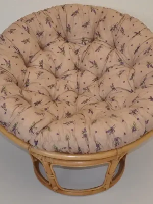 Ratanový papasan 110 cm medový polstr levandule Axin Trading s.r.o. Kup Teď