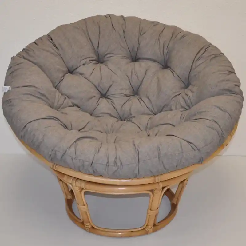Dokud Zásoby Vydrží Ratanový papasan 110 cm medový polstr šedý melír Axin Trading s.r.o.