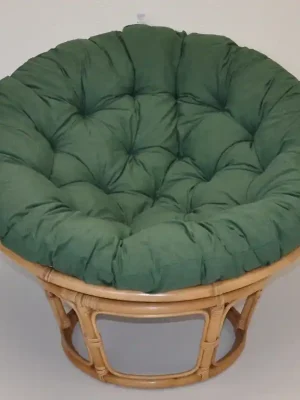 Poslední Šance Ratanový papasan 110 cm medový polstr zelený tmavý melír Axin Trading s.r.o.