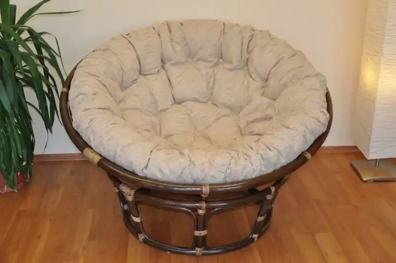 Ratanový papasan 130 cm hnědý - polstr Ebony Axin Trading s.r.o. Nejprodávanější