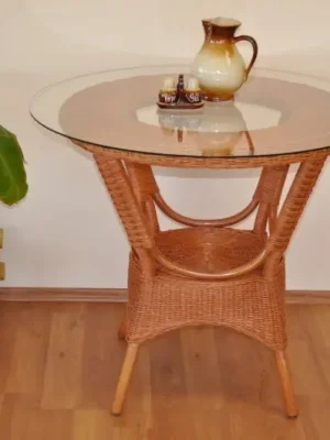 Super Cena Ratanový stůl jídelní Wanuta cognac Axin Trading s.r.o.