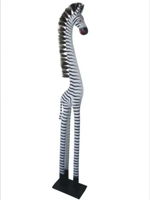 Dřevěná zebra stojící, bílá, 150 cm Axin Trading s.r.o. Nakupujte Hned