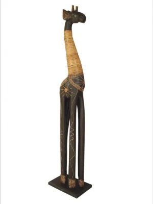 Bezpečná Platba Dřevěná žirafa, stojící, textura, 80 cm Axin Trading s.r.o.