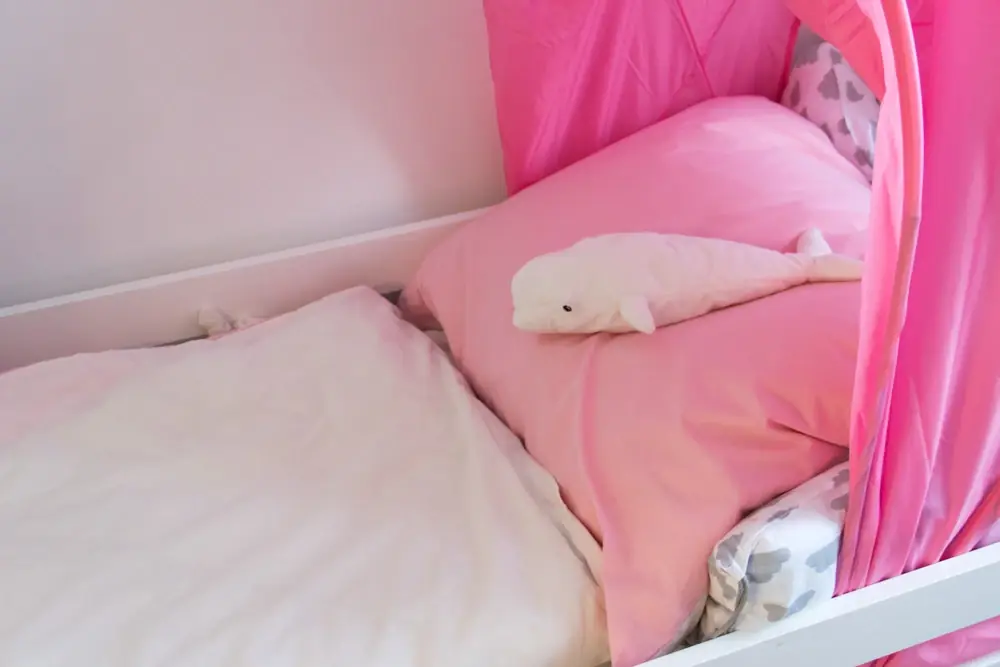 Povlečení bavlněné bílá a růžová, II. jakost Home Elements Sleva
