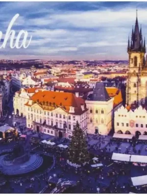 Magnet Praha panorama GiftyCity Vrácení Zdarma