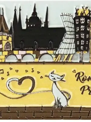 Magnet Praha - kočky GiftyCity Sleva