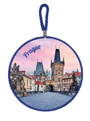 Cenově Výhodný Keramický dekorační podtácek, Romantic Prague GiftyCity