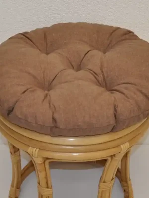 Tovární Cena Polstr na ratanovou taburetku průměr 40 cm - hnědý melír Axin Trading s.r.o.