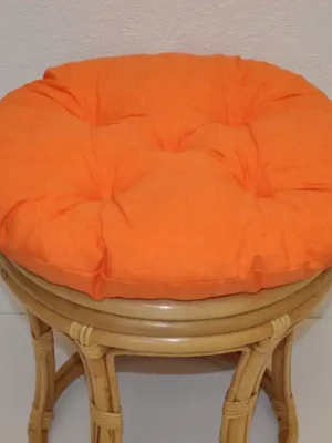 Polstr na ratanovou taburetku průměr 40 cm - oranžový melír Axin Trading s.r.o. Tovární Cena