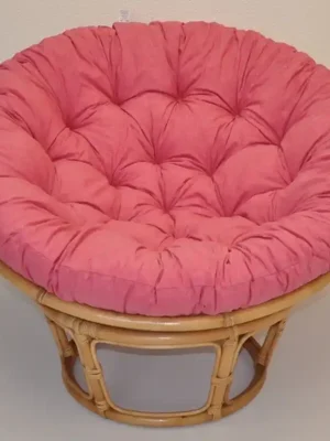 Ratanový papasan 110 cm medový polstr malinový melír Axin Trading s.r.o. Kup Teď