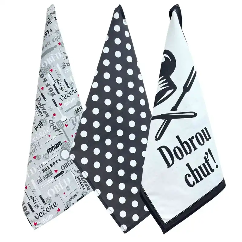 Vrácení Zdarma Kuchyňské utěrky Dobrou chuť Home Elements