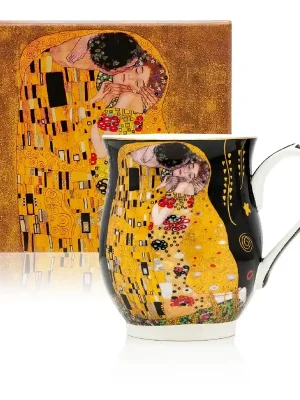 Hrnek 350 ml, Klimt Polibek černý Home Elements Expresní Doručení
