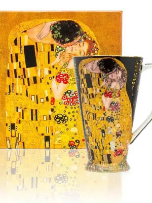 Hrnek 500 ml, Klimt Polibek černý Home Elements Autentický