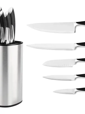 Speciální Cena Sada kuchyňských nožů v nerezovém stojanu, 6 ks Haus Roland