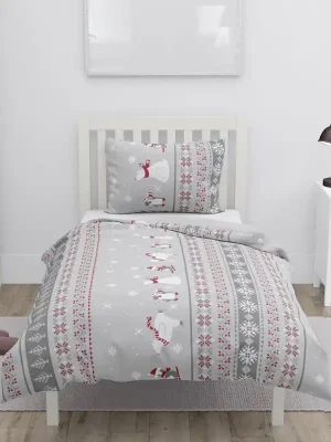 Povlečení mikroflanel Zimní zvířátka Home Elements Jen Po Omezenou Doba