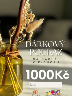 Ověřený Dárkový certifikát v hodnotě 1000 Kč Home Elements